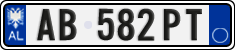 License plate of Albania, Cars (2011)