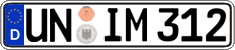 German license plate, Regular plates