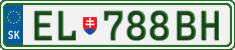 License plate of Slovakia, Electric vehicles