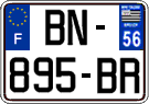French license plate, SIV (ordinary)