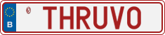 License plate of Belgium, Vanity Plates (2014)