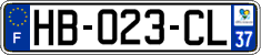 French license plate, SIV (ordinary)