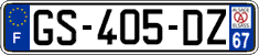 French license plate, SIV (ordinary)