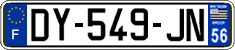 French license plate, SIV (ordinary)