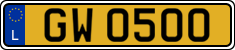 License plate of Luxembourg, 2003 year system