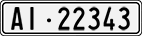 License plate of Switzerland, Cars