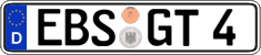 German license plate, Regular plates