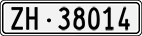 License plate of Switzerland, Cars