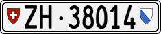 License plate of Switzerland, Cars
