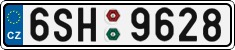 License plate of the Czech Republic, Cars (2001)