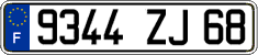 French license plate, FNI