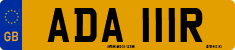License plate of the United Kingdom, 1963 year system