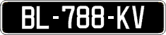 French license plate, SIV (oldtimers)