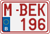 License plate of Belgium, Regular plates (2010)