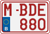 License plate of Belgium, Regular plates (2010)