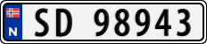 License plate of Norway, Cars