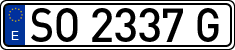 License plates of Spain, 1971 year series