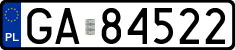 License plates of Poland, Regular car plates
