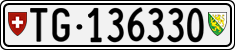 License plate of Switzerland, Cars