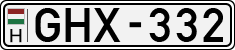 license plates of Hungary, Cars (1990)
