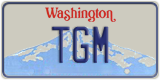 Washington, Vanity Plates