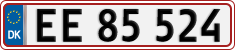 License plate of Denmark, Regular plates