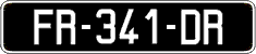 French license plate, SIV (oldtimers)