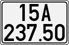 License plate of Vietnam, Cars