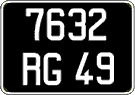 French license plate, FNI
