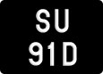 License plate of Malaysia, AB(C) 1(234) D