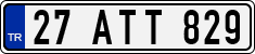License plate of Turkey, Regular plates