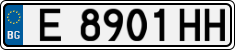 License plate of Bulgaria, Cars