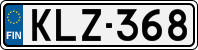 License plate of Finland, Cars