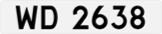 License plate of Hong Kong, AB 1234