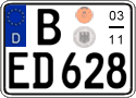 German license plate, Seasonal plates