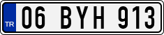 License plate of Turkey, Regular plates