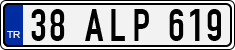 License plate of Turkey, Regular plates