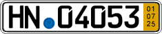 German license plate, Short-term transit plates