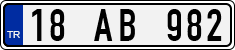 License plate of Turkey, Regular plates