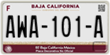 Baja California, Cars (AAA-000-A)