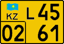 License plate Kazakhstan, Foreigners (2012)
