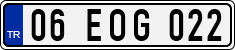 License plate of Turkey, Regular plates