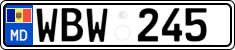 License plate of Moldova, Cars (2015)