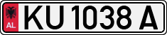 License plate of Albania, Cars (1993)