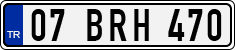License plate of Turkey, Regular plates