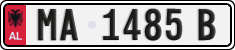 License plate of Albania, Cars (1993)