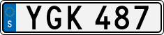 License plate of Sweden, Regular plates