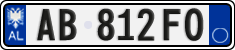 License plate of Albania, Cars (2011)
