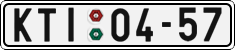 License plate of the Czech Republic, Cars (1960)