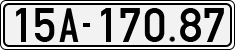 License plate of Vietnam, Cars